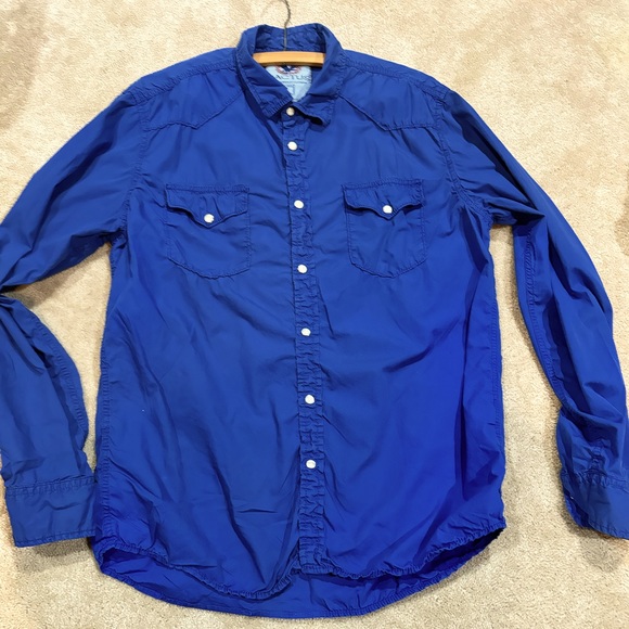 Cactus Pearl Snap Button Down Long Sleeve Shirt - Picture 1 of 8